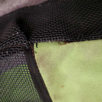 Cordura & Mesh Hay Bag *gc/fair, faded, stained, dirty, unstitched, threads
