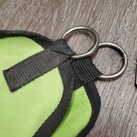 Cordura & Mesh Hay Bag *gc/fair, faded, stained, dirty, unstitched, threads
