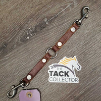 Narrow Double Leather Bit Lead - Lunge Line Attachment, fine snaps *vgc, clean, edge scrapes
