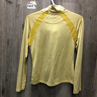 LS Shirt, 1/4 Zip Up *gc, mnr hair, pills, cuff stains & rubs, lining pills, seam rubs
