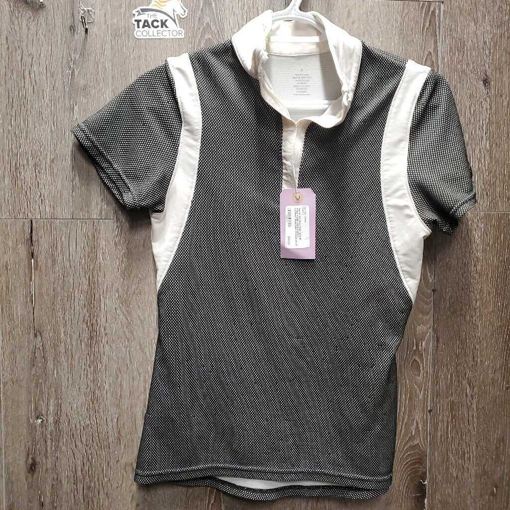 SS Show Shirt *gc/fair, dingy, snags, seam puckers, v.rubbed inside collar