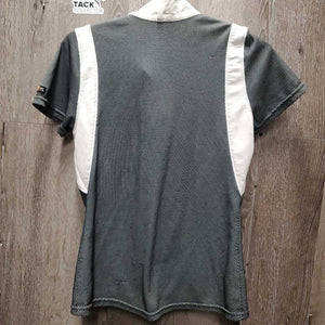 SS Show Shirt *gc/fair, dingy, snags, seam puckers, v.rubbed inside collar