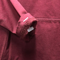 LS Fleece Lined Shirt, 1/4 Zip Up, Mesh pits *vgc, mnr hair, rubs & peeling logos, v.rubbed cuff seams
