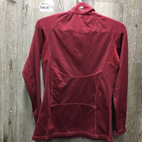 LS Fleece Lined Shirt, 1/4 Zip Up, Mesh pits *vgc, mnr hair, rubs & peeling logos, v.rubbed cuff seams
