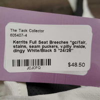 Full Seat Breeches *gc/fair, stains, seam puckers, v.pilly inside, dingy
