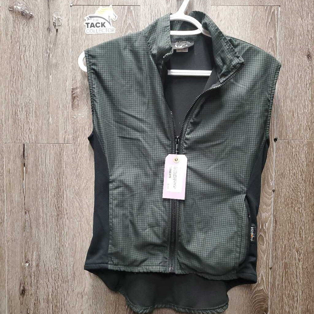 Light Vest, Zipper *gc, seam puckers, lining rubs & pills, older