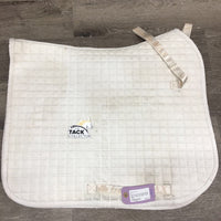 Quilt Dressage Saddle Pad *gc, pills, mnr stains, hair, rubs, dingy, puckers, dirt
