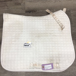 Quilt Dressage Saddle Pad *gc, pills, mnr stains, hair, rubs, dingy, puckers, dirt