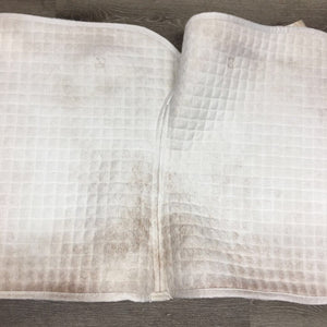 Quilt Dressage Saddle Pad *gc, pills, mnr stains, hair, rubs, dingy, puckers, dirt