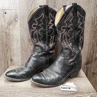 MENS Round Toe Western - Cowboy Boots *vgc, mnr rubs, scuffs & dust
