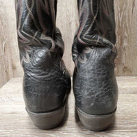 MENS Round Toe Western - Cowboy Boots *vgc, mnr rubs, scuffs & dust
