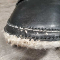 Closed Boots, Fleece, velcro *fair, dirty, older, clumpy, stains, pilly, hairy velcro, pilly, TORN
