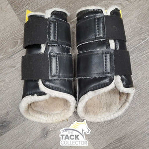 Closed Boots, Fleece, velcro *fair, dirty, older, clumpy, stains, pilly, hairy velcro, pilly, TORN