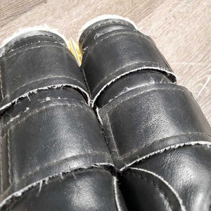 Closed Boots, Fleece, velcro *fair, dirty, older, clumpy, stains, pilly, hairy velcro, pilly, TORN