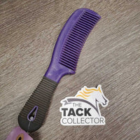 Thick Plastic Mane & Tail Comb, rubber handle *gc, dirty, scrapes
