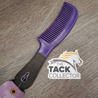 Thick Plastic Mane & Tail Comb, rubber handle *gc, dirty, scrapes
