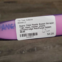 Thick Plastic Sweat Scraper *vgc, clean, marker, stains, scraped edge