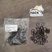 Bag of Assorted Braiding Elastics *gc, dirty, almost empty
