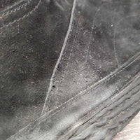 Pr Hvy Suede Half Chaps *vgc, mnr dirt, stains, rubs, pills & hair
