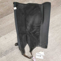 Pr Hvy Suede Half Chaps *vgc, mnr dirt, stains, rubs, pills & hair
