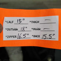 Pr Hvy Suede Half Chaps *vgc, mnr dirt, stains, rubs, pills & hair
