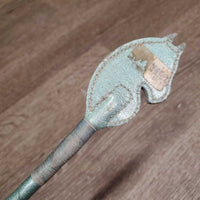 Horse Head Riding Whip - Crop *gc, scrapes, sticker, dirt, stain
