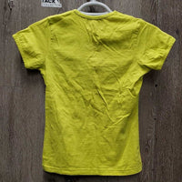 JUNIORS SS Shirt "Riding for Pleasure" *gc, peeled, mnr hair
