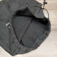 Hvy Cloth Helmet Backpack Bag, Drawstring *gc, rubs, older, hairy, pills
