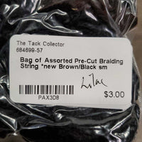 Bag of Assorted Pre-Cut Braiding String *new
