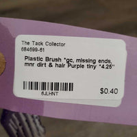 Plastic Brush *gc, missing ends, mnr dirt & hair
