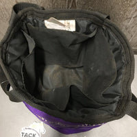 Round Padded Grooming Bag *gc, dirty, older
