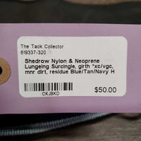 Nylon & Neoprene Lungeing Surcingle, girth *xc/vgc, mnr dirt, residue
