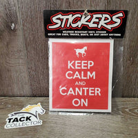 "Keep Calm and Canter On" Sticker, bag *new
