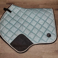Glitter Quilt Jumper Saddle Pad, 1x Piping *gc, hair, dirt, bare glitter, mnr snags, rubs