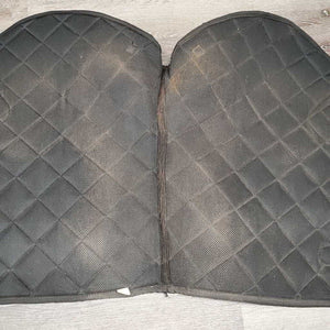 Glitter Quilt Jumper Saddle Pad, 1x Piping *gc, hair, dirt, bare glitter, mnr snags, rubs