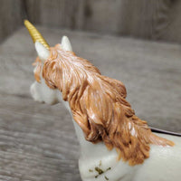 Papo Unicorn *vgc, mnr stains, rubbed horn