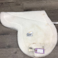 Fleece Fitted Hunter Saddle Pad *gc, dirt, stains, dingy, mnr hair, clumpy