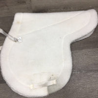 Fleece Fitted Hunter Saddle Pad *gc, dirt, stains, dingy, mnr hair, clumpy