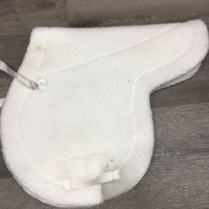 Fleece Fitted Hunter Saddle Pad *gc, dirt, stains, dingy, mnr hair, clumpy