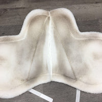Fleece Fitted Hunter Saddle Pad *gc, dirt, stains, dingy, mnr hair, clumpy
