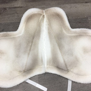 Fleece Fitted Hunter Saddle Pad *gc, dirt, stains, dingy, mnr hair, clumpy