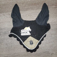 Glitter Quilt Jumper Pad, Crochet Bonnet, 2 Front Closed Boots *Boots & Bonnet: xc Pad: vgc, hair, dirt, rubs