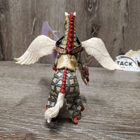 Papo Medieval Castle Knight Pegasus Toy Horse *gc/fair, chipped wing, stains, scratches
