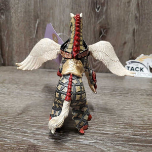 Papo Medieval Castle Knight Pegasus Toy Horse *gc/fair, chipped wing, stains, scratches