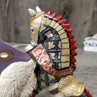 Papo Medieval Castle Knight Pegasus Toy Horse *gc/fair, chipped wing, stains, scratches
