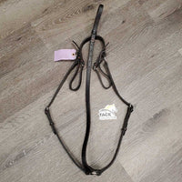 Narrow Adjustable Leather Breastplate *vgc/gc, older, mnr dirt, cracks, v.dry, v.stiff, discolored, faded, stains
