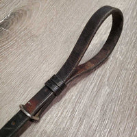 Narrow Adjustable Leather Breastplate *vgc/gc, older, mnr dirt, cracks, v.dry, v.stiff, discolored, faded, stains
