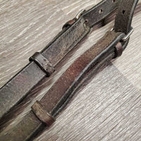 Narrow Adjustable Leather Breastplate *vgc/gc, older, mnr dirt, cracks, v.dry, v.stiff, discolored, faded, stains
