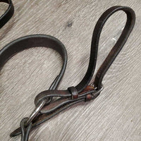 Narrow Adjustable Leather Breastplate *vgc/gc, older, mnr dirt, cracks, v.dry, v.stiff, discolored, faded, stains
