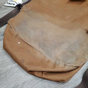 Cordura Saddle Trail Bags, Cantle Bag Attachment *gc/fair, v.dirty, older, stains, hairy, unstitched seam